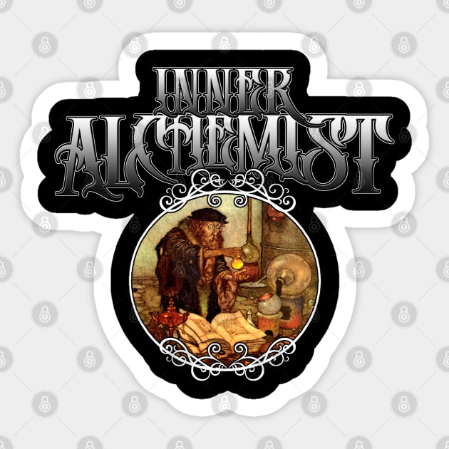 Inner Alchemist - Jungian mythic esoteric alchemy mysticism Sticker by AltrusianGrace